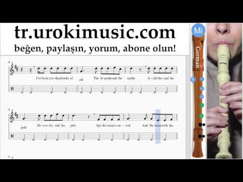 Blok flüt Nasıl Çalınır (G.) The Chainsmokers & Coldplay - Something Just Like This Tablatura Bölüm