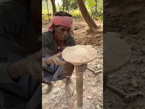 Indian! Traditional Roti Maker Making From Hard Stone #shorts