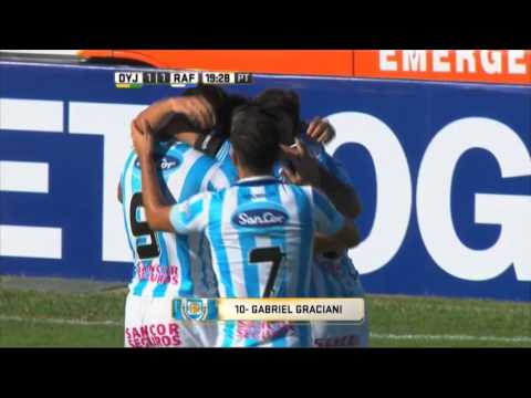 Gol de Graciani. Defensa 1 - Rafaela 1. Fecha 3. Primera División 2016