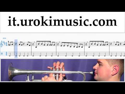 Lezioni di Tromba Shakira - Me Enamoré Tutorial Spartito Parte#2 um-i276