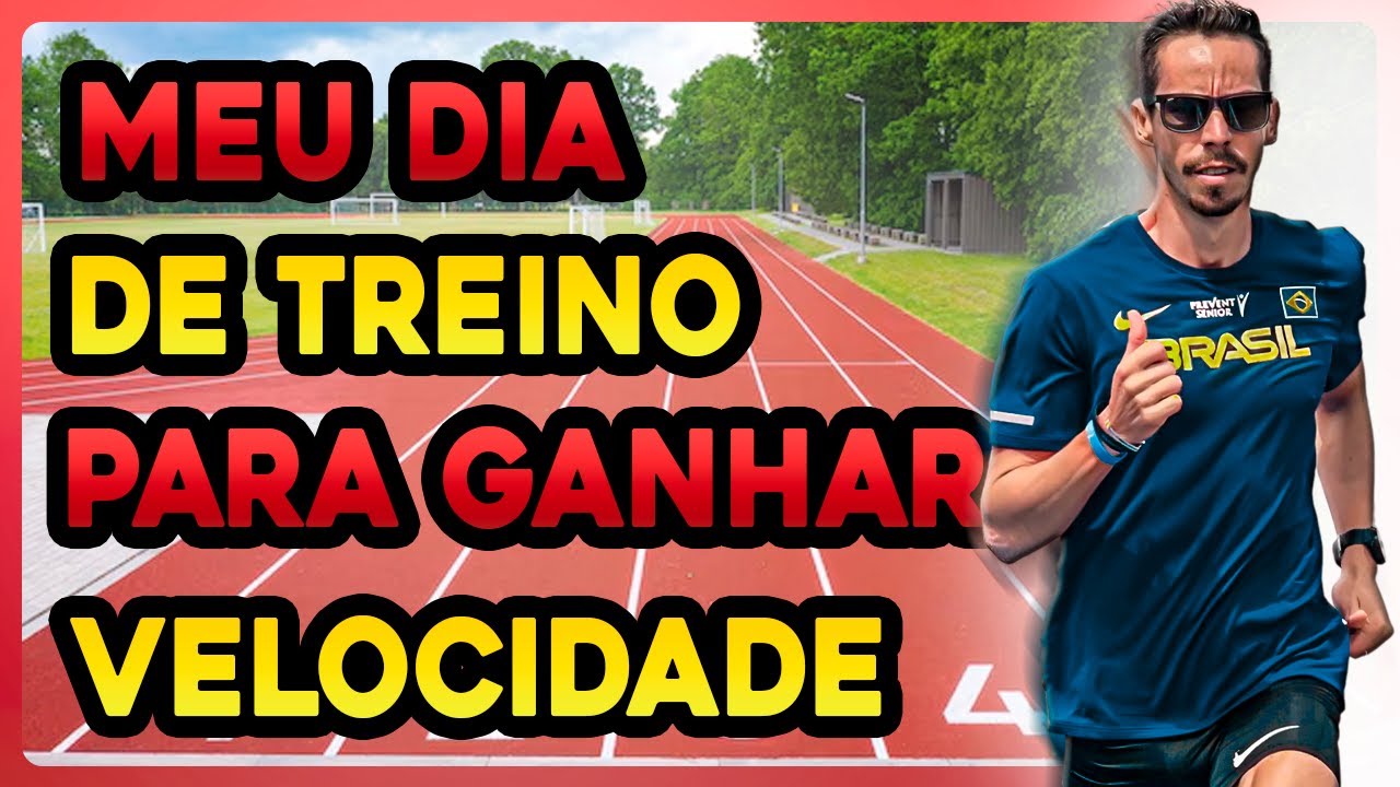 MEU DIA DE TREINO PARA GANHAR VELOCIDADE NA CORRIDA