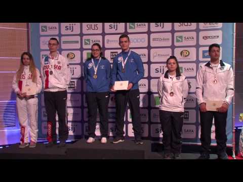 2017 European Championship 10m, Maribor, Slovenia   Victory Ceremony, Air Pistol Mixed Team Junior