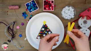HOW TO MAKE A CHRISTMAS TREE | DIY Craft Ideas for Kids | PAPER PLATE CRAFT IDEAS
