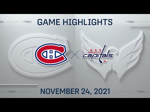 NHL Highlights | Canadiens vs. Capitals - Nov. 24, 2021