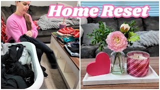 Realistic Home Reset | Clean With Me, Easy Dinner & Valentine’s Decor