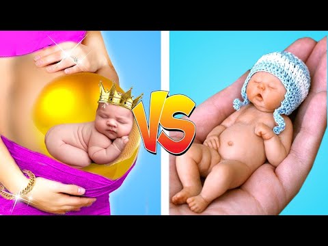 Unbelievable Poor Vs Rich Pregnant Situations || Funny Moments, Life Hacks by Zoom Go!