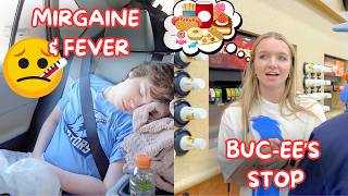 HE CAN'T PLAY...IS HE SICK AGAIN?! | BUC-EE'S STOP | Family 5 Vlogs