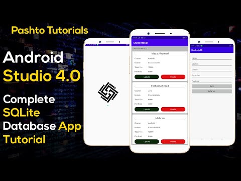 0 Android Sqlite Complete App Tutorial Intro