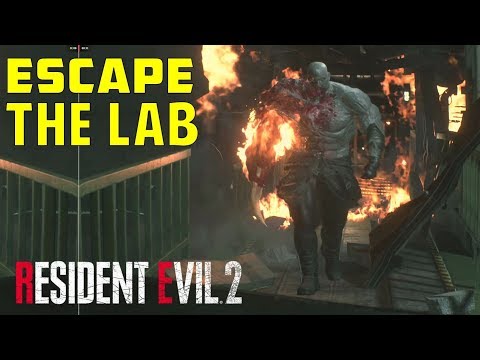 How to Escape the Lab | Defeat Mr. X - Super Tyrant | Leon's Story | Resident Evil 2