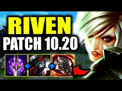 ONE COMBO KILLS EVERYONE! (RIVEN PATCH 10.20+ BUILD) SEASON 10 RIVEN TOP LANE GUIDE