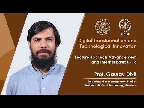 Digital Transformation and Technological Innovation Promo Video by Prof Gaurav Dixit IIT Roorkee
