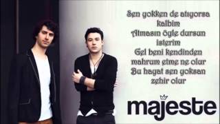 Majeste Aşk Dediğin Şarkı Sözü Lyrics