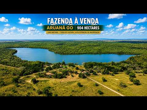 Fazenda à Venda em Aruanã GOIÁS / 904 Hectares, Lago Natural com peixes gigantes e Terra de Cultura