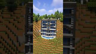 Minecraft Modern Cliff Mansion Tutorial Timelapse 🤯
