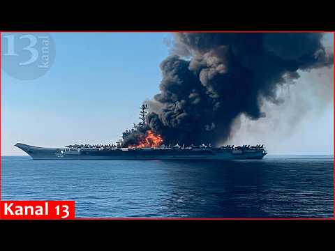 The US military sank an Iranian aircraft carrier, the largest warship since World War II