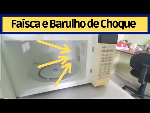 Microondas SOLTANDO FAÍSCA e fazendo BARULHO DE CURTO