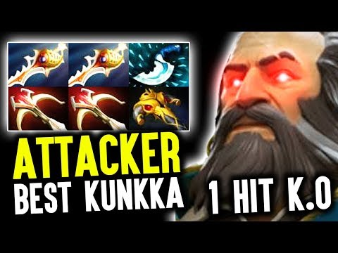The Reason Why We Call Him Best Kunkka 1 Hit K.O Build - 7.22G Dota 2