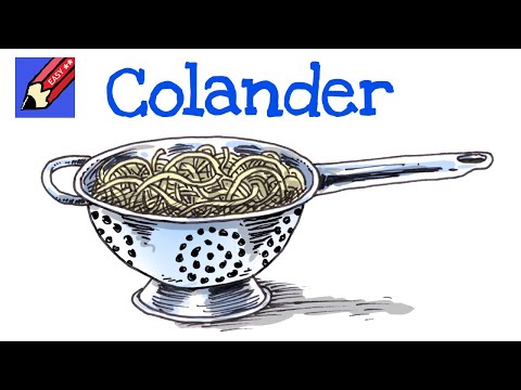 How to draw a Colander Real Easy – Shoo Rayner