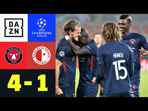 Premiere! Midtjylland stürmt in Gruppenphase: Midtjylland - Prag 4:1 | UEFA Champions League | DAZN