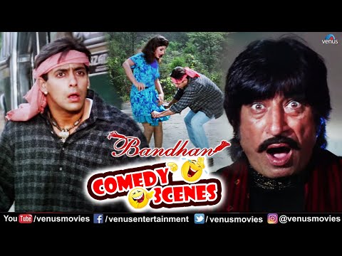 Best Comedy Scenes | Bandhan | Salman Khan, Jackie Shroff, Shakti Kapoor | Hindi Comedy Movies 2023