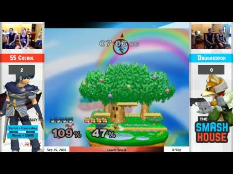 The Smash House - Druggedfox (Fox) vs SS Colbol (Marth) - Losers Semis