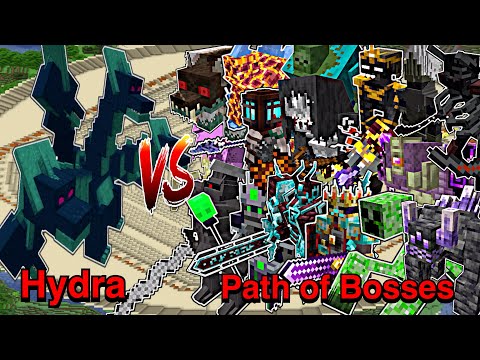 Minecraft |Mobs Battle| Hydra (Twilight Forest) VS Path of Bosses
