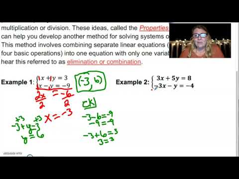 3-4 video 1 Solving Systems by Elimination