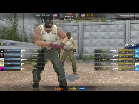 Cloud9 vs Swole Patrol at WESG North America Regional Semi Finals Map 1