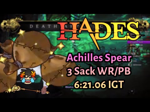 Achilles Spear 6:21.06 IGT (3 Sack) - Hades Speedrun