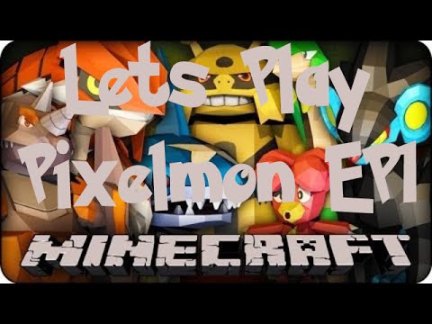 Minecraft Lets Play Pixelmon Mod Episode 1 - Getting Started!