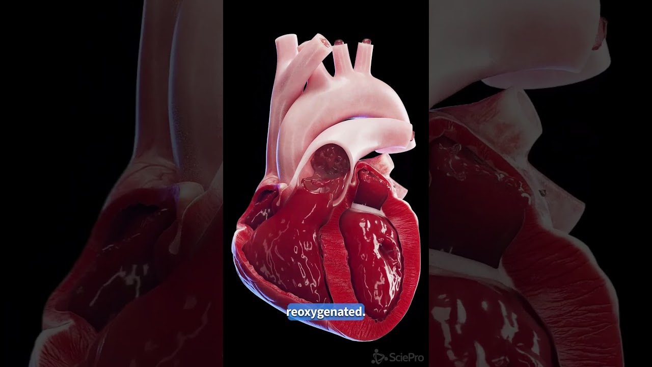 The Human Heart - 3d animated  #anatomy #meded #3dmodel