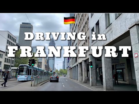 Driving in FRANKFURT am MAIN , GERMANY | April - 2022- [4K]-60fps