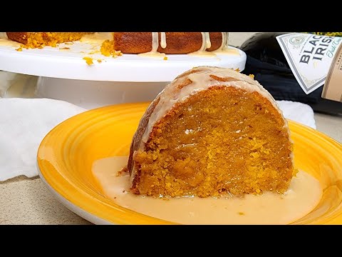 Moist! & Delicious! Pumpkin Bunt Cake With Black Irish Cream glaze @ToyasKitchen