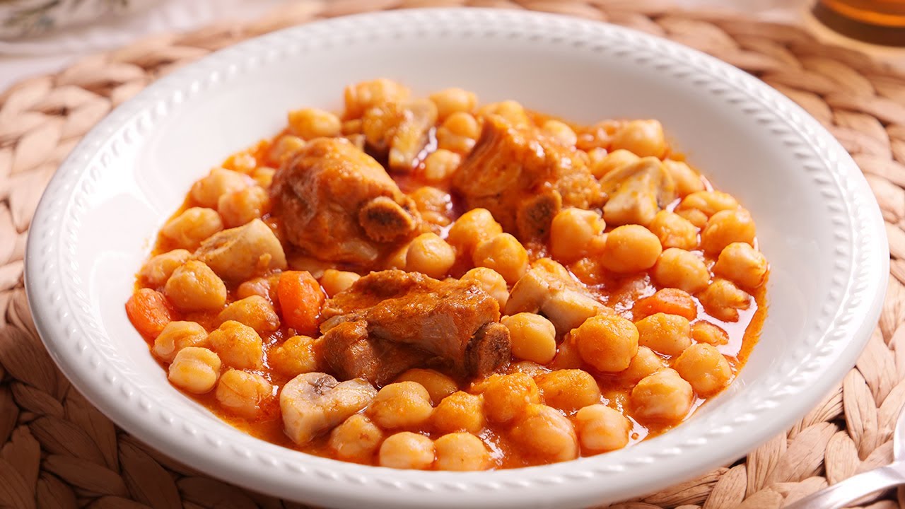 Garbanzos con Costillas | Guiso Tradicional fácil y delicioso