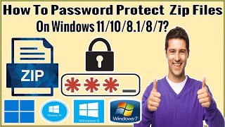 How To Password Protect A Zip File In Windows 11/10/8.1/8/7 Password Protect Email Attachment Winrar