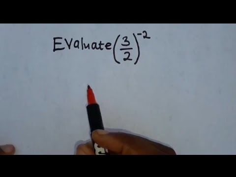 2024 GCE Maths Revision | Evaluate (3/2)^-2