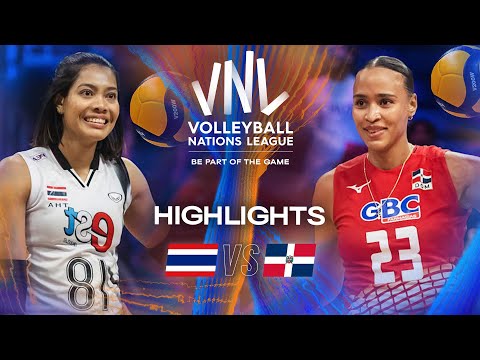 Thailand 🇹🇭 vs. Dominican Republic 🇩🇴 - Highlights | Week 3 | Women's VNL 2025