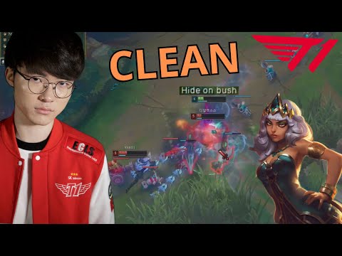 Faker Clean Outplay 1 vs 2 #faker #t1 #leagueoflegends #lolclips  #lol  #lolesports #msi #riotgames