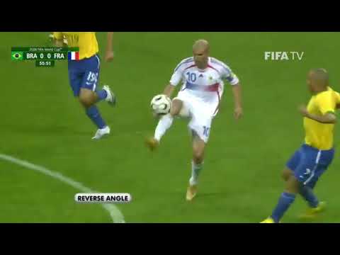 Zinedine Zidane Skills Vs Brazil World Cup 2006