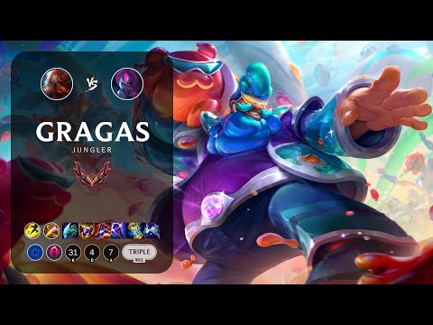 Gragas Jungle vs Evelynn - EUW Grandmaster Patch 13.7