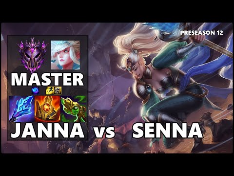 MASTER Support Gameplay - JANNA vs SENNA PRESEASON 12