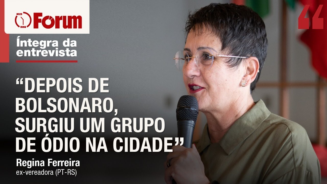 Regina Ferreira fala quem era Tiü França, que atacou STF, em Rio do Sul (SC)