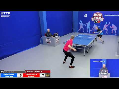 09:30 Николенко Максим 3-1  Дерыпаска Роман стол 4  Юг-1  02.01.21