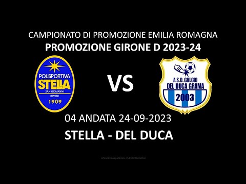 PROMOZIONE GIRONE D, STELLA-DEL DUCA DEL 24-09-2023