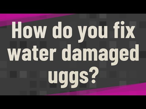 How do you fix water damaged uggs