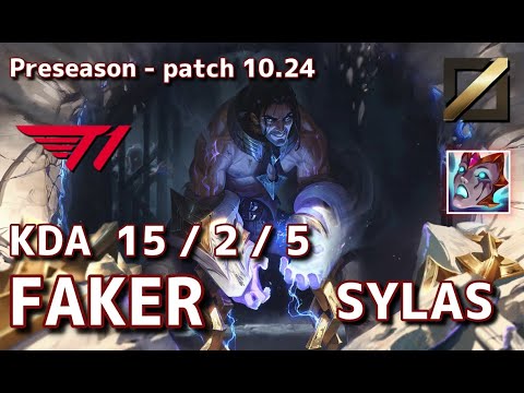 【韓国サーバー/M1】T1 Faker サイラス(Sylas) VS ザヤ(Xayah) MID - Patch10.24 KR Ranked【LoL】