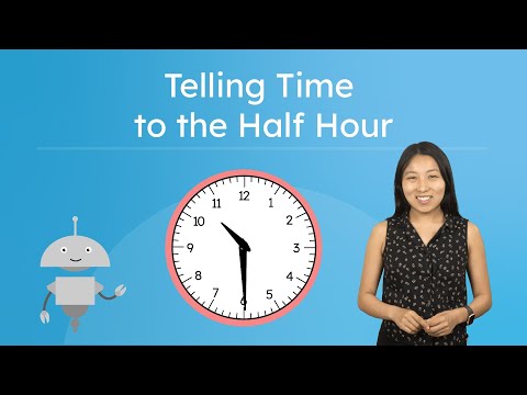Telling Time to the Half Hour - How To Tell Time to the Half Hour