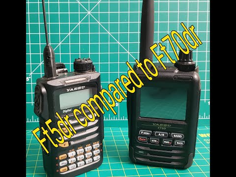 Comparing FT5DR To FT70DR #yaesu #ft70 #ft5dr #hamradio