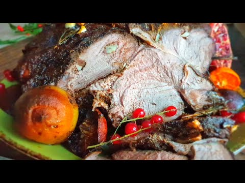 Roasted Goat Leg Recipe With Herbs, Seasonings and Citrus Notes (Festive Cooking)