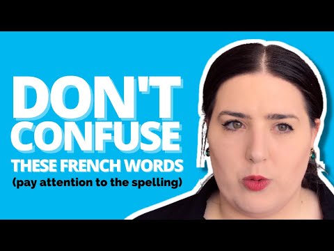 Words you should know to understand fast spoken French
